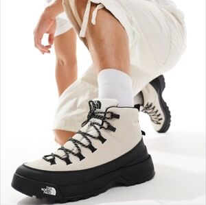 NWT The North Face Glenclyffe Winter Urban Boots In White Dune/Black